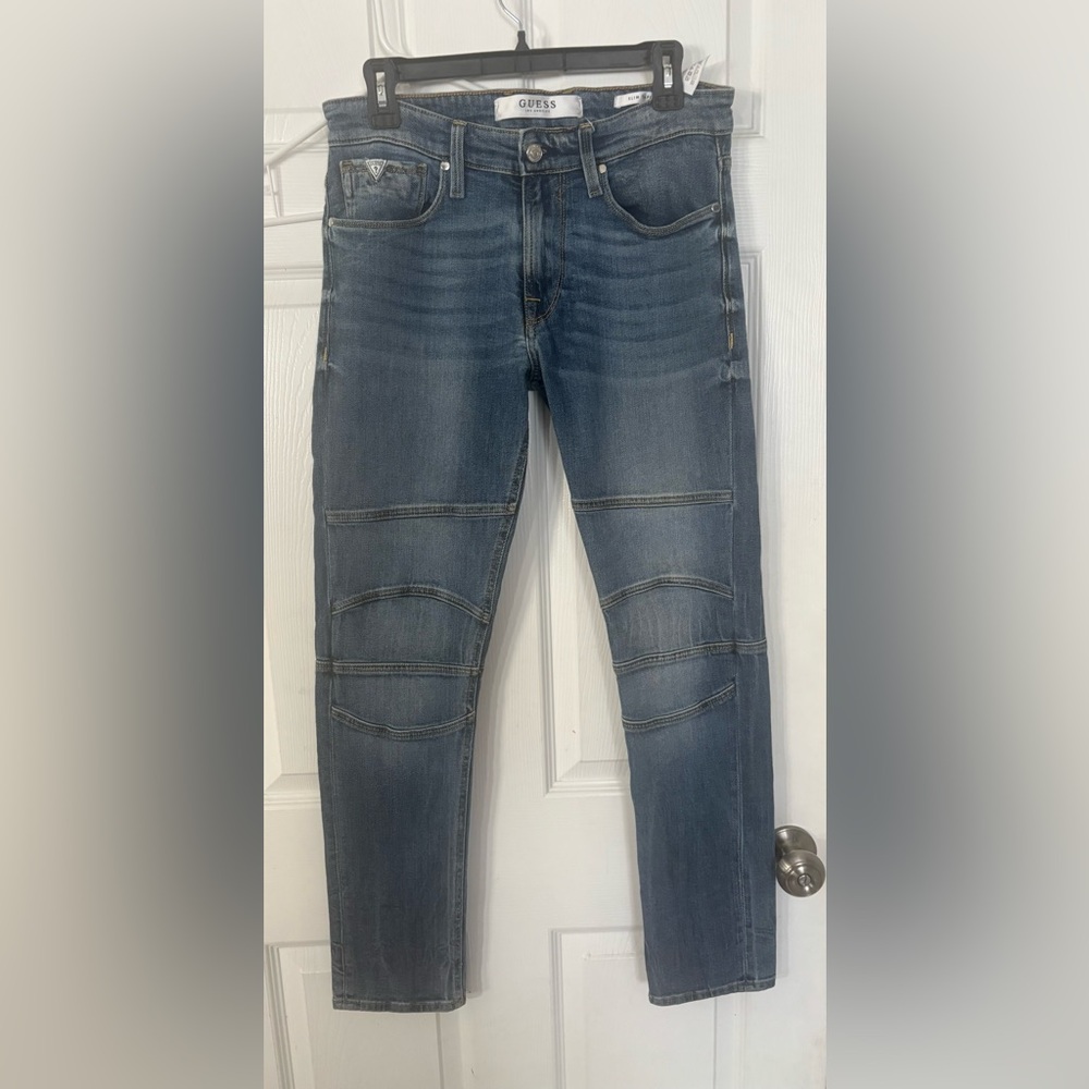 Guess womens Slim Fit Blue Jeans